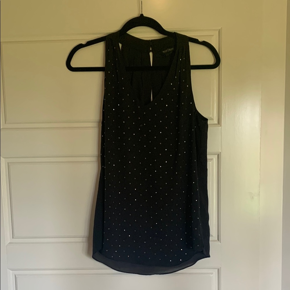 New York & Company Black Sleeveless Tank Top